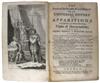 DEFOE, DANIEL.  The Secrets of the Invisible World Disclos’d.  1729.  Lacks front cover.